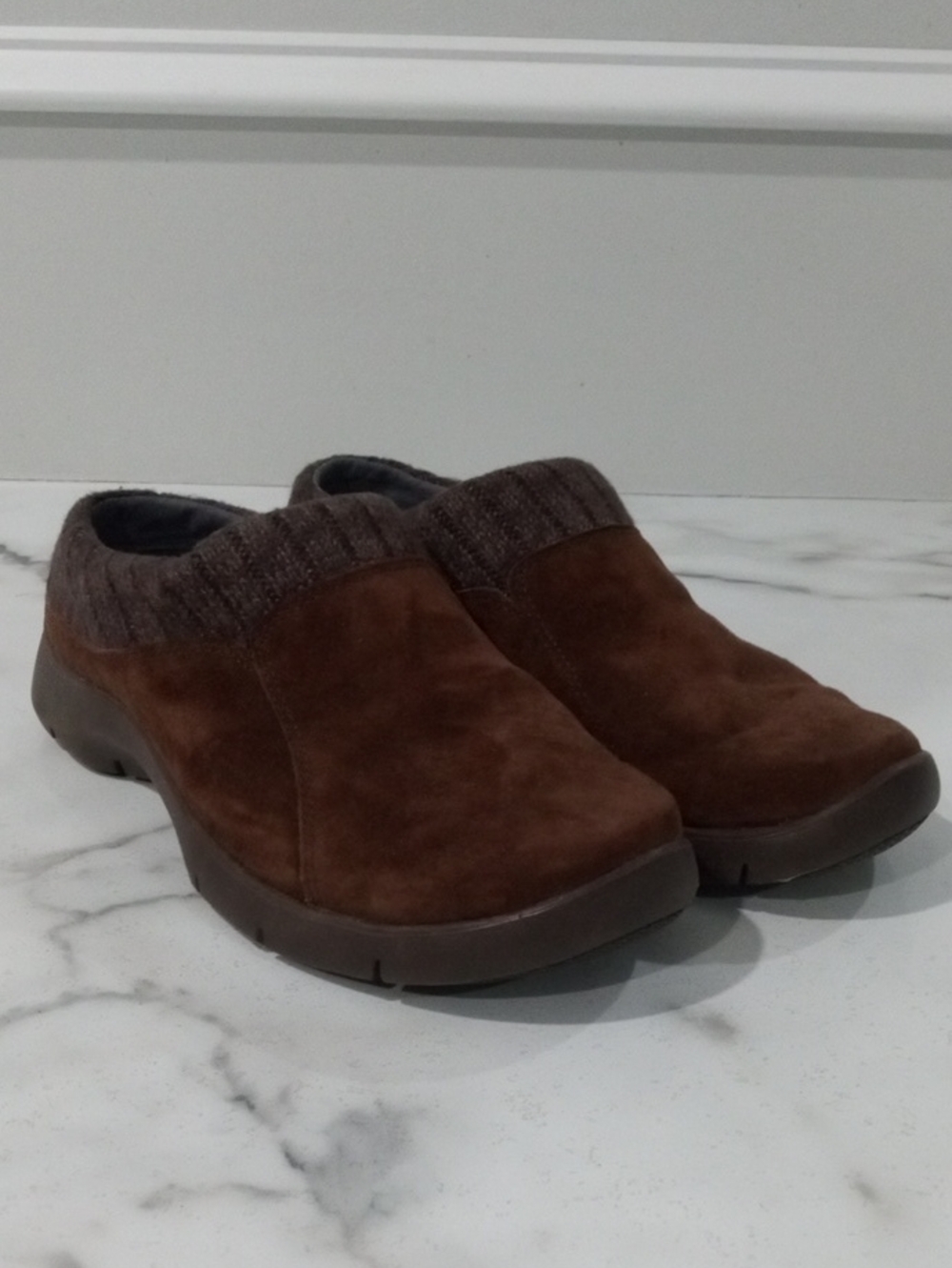 Dansko Brown Suede Slip-On Comfort Clogs